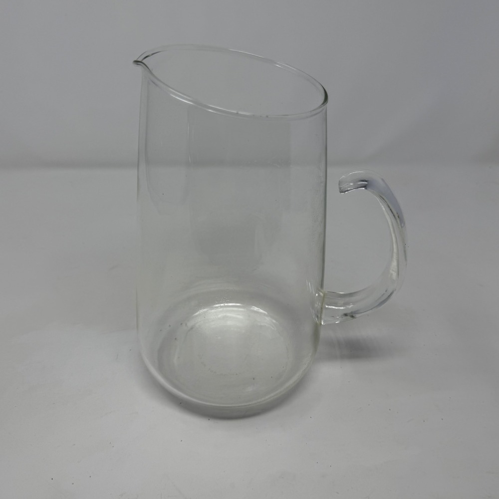 Vintage Pyrex Clear Glass Pitcher with Handle 2 qt Made in USA Borosilicate